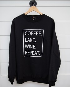 Black Coffee Lake Wine Sweater