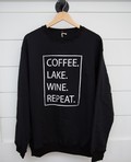 Black Coffee Lake Wine Sweater